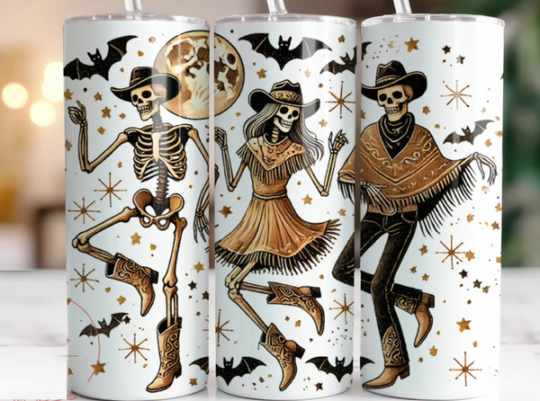 Halloween Dancing Skeletons | Tumbler