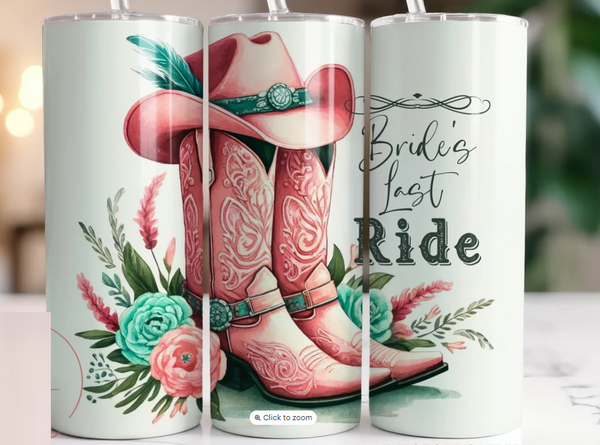 Bride Cowboy Boots | Tumbler