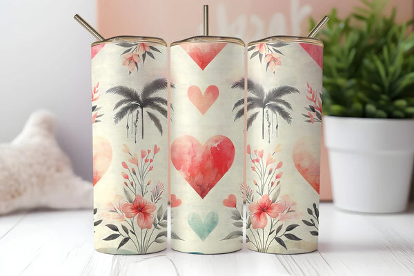 Tropical Hearts Valentines Day | Tumbler