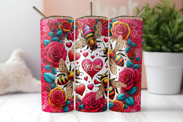 Valentine's Day Bee Kind | Tumbler